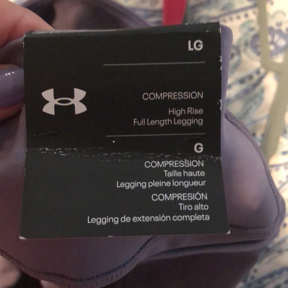 Brand new Under Armour purple compression high-rise full length leggings. - Picture 5 of 5
